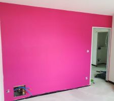 Peinture rose candy 3 chambre enfant 3