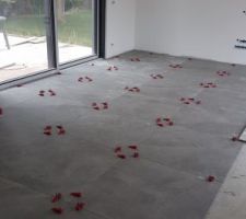Carrelage en cours salon