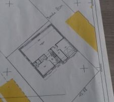 Emplacement de la maison sur le terrain