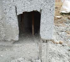 "trou" en bas d'un angle et chain&acirc;ge apparent