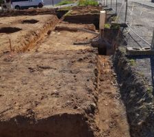 Les fondations ont été creusées