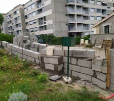 Mur nord entrée du lotissement