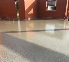 Dalle béton fibré