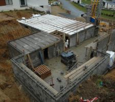 Préparation avant coulage de la dalle !
