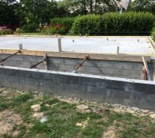 Derniers coffrages &agrave; b&eacute;ton pour sabots de r&eacute;ception ossature !!!