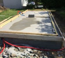 Derniers coffrages &agrave; b&eacute;ton pour sabots de r&eacute;ception ossature !!!