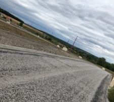 Nous dommes passez sur le terrain aujourd hui, le macadam provisoire est pose, il reste quelque lampadaire provisoire avec mettre, mais cela avance vraiment tres bien