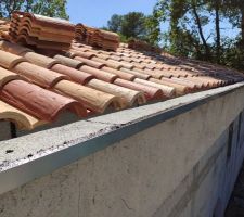 Etanchéité faite pour les débords béton