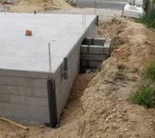 Ajout de poteaux de renforcement pour la terrasse