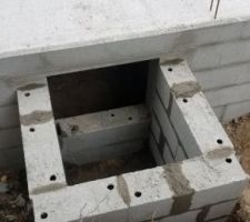 Montage de l'entr&eacute;e au vide sanitaire