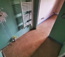 Chape lisse à l'étage