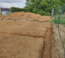 Terrassement fait le 03/07/2020 + abattage et dessouchage des arbres