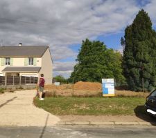 Terrassement fait le 03/07/2020 + abattage et dessouchage des arbres