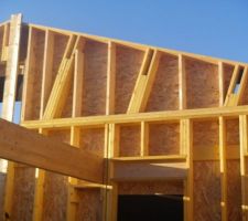 Mise en place des murs en bois