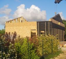 Mise en place des murs en bois