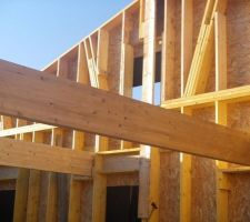 Mise en place des murs en bois