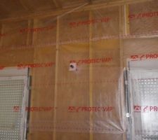 Pr&eacute;paration &agrave; l'isolation avec ouate de cellulose