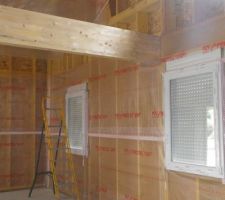 Pr&eacute;paration &agrave; l'isolation avec ouate de cellulose