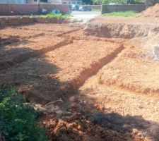 Terrassement pour le vide sanitaire