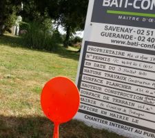 Deuxième jour de l affichage du permis de construire.