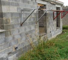 Visite du chantier avec mon frère, première visite pour lui.