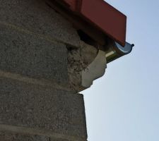 Constatation troue au niveau de la charpente.