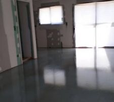 Chape liquide enfin coulée