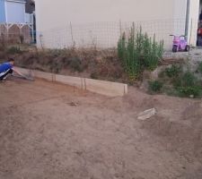 Bordure provisoire en cours