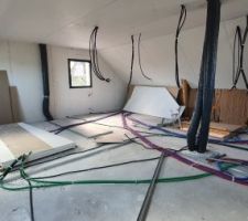 Placo étage en cours