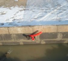 Janolen électricité vers abri jardin