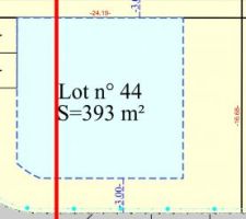Plan du terrain de Pom&eacute;rols