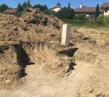 Travaux du lotissement - notre future parcelle - photo du 18 juillet 2020