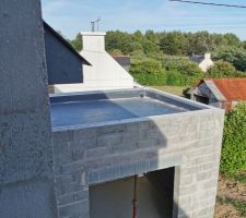 Toit plat de la chambre parentale