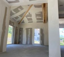 Salon d&eacute;plafonn&eacute;