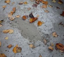 Pas tr&egrave;s sec le b&eacute;ton...