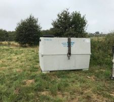 Cuve eau de pluie 3000L béton