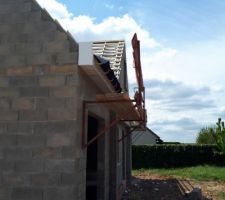 Montage film sous toiture