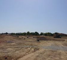 Avancement des travaux dans le lotissement