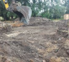 Le début du terrassement