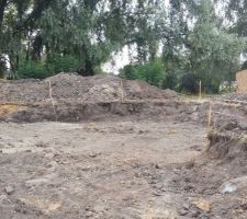 Le début du terrassement