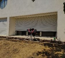 Installation volets roulants 5.20m en bas
