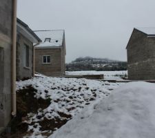 Vue depuis notre allée (devant maison) sur la côte de Prény