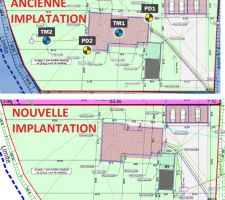 Ancienne et nouvelle implantation