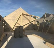 Réalisation des pignons (sans comble aménageable)