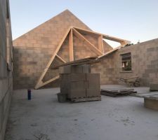 Réalisation des pignons (sans comble aménageable)