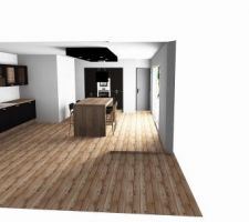 Disposition finale de la cuisine