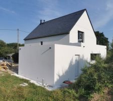 Vue nord ouest enduit terminé