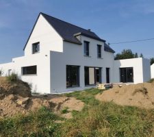 Vu sud ouest enduit terminé