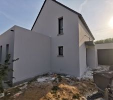 Vue nord est enduit terminé