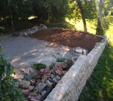 Terrain sous la grange